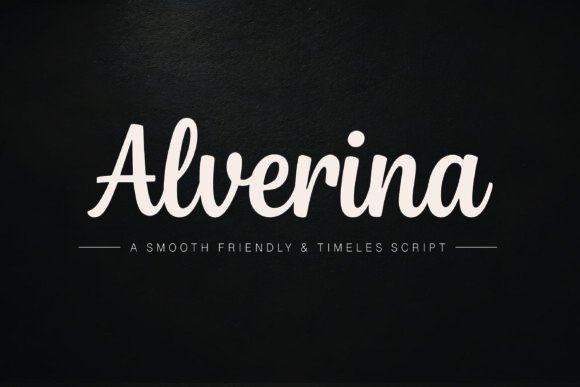 Alverina: A Smooth & Elegant Handwritten Script Font