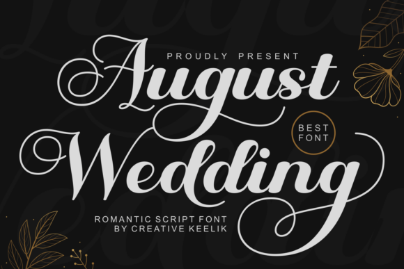 August Wedding: Elegant Script Font for Luxury Branding