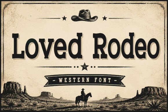 Authentic Western Typography with Loved Rodeo