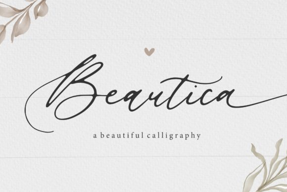 Beautica Beautiful Calligraphy: A Font That Elevates Your Designs