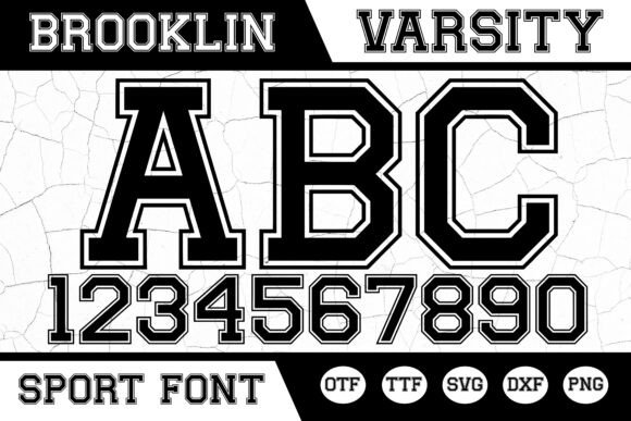 Brooklin Varsity: Bold College Typography