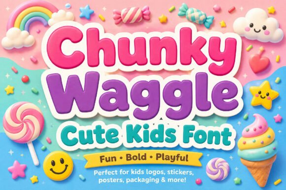 Chunky Waggle: A Fun Display Typeface