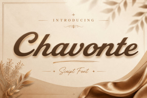 Discover Chavonte: The Allure of a Modern Script Typeface