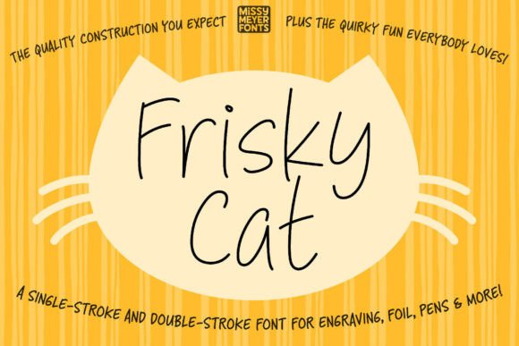 Discover Frisky Cat: The Playful Handwriting Font for Crafters