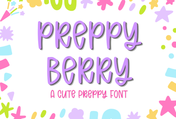 Discover Preppy Berry: The Playful Handwritten Font for Trendy Designs