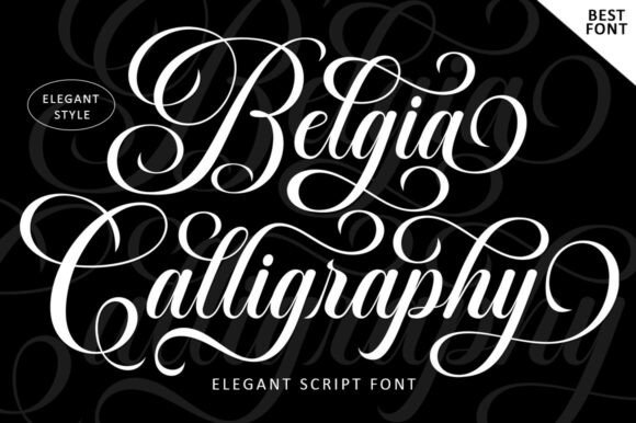 Elegant Script Fonts: Discover Belgia Calligraphy