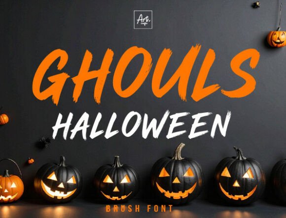 Ghouls Halloween: A Display Font with Artistic Edge
