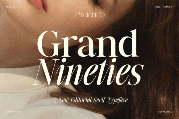 Grand Nineties: An Elegant Serif Typeface for Modern Designs