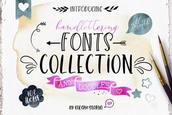 Handlettering Fonts Collection: Creative Typefaces for Every Project