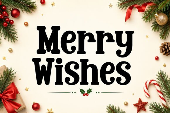 Merry Wishes: A Display Font for Holiday Cheer