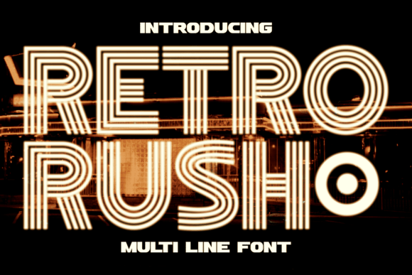 Retro Rush: A Font That Glows with Vintage Modern Style
