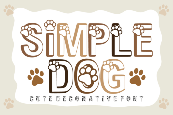 Simple Dog: A Playful Font for Creative Designs