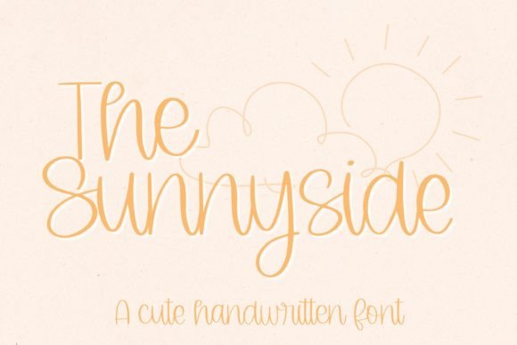 The Sunnyside: A Charming Script Font for Creative Projects