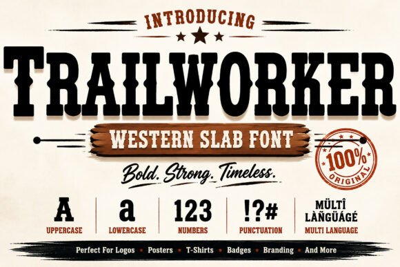 Trailworker: The Bold Vintage Slab Serif Typeface
