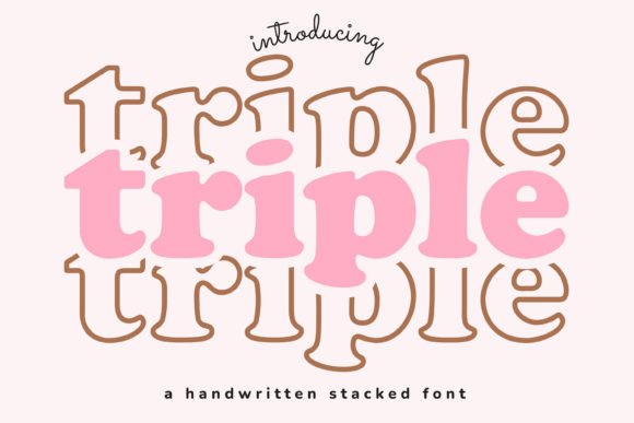 Triple: A Display Font for Bold, Creative Projects