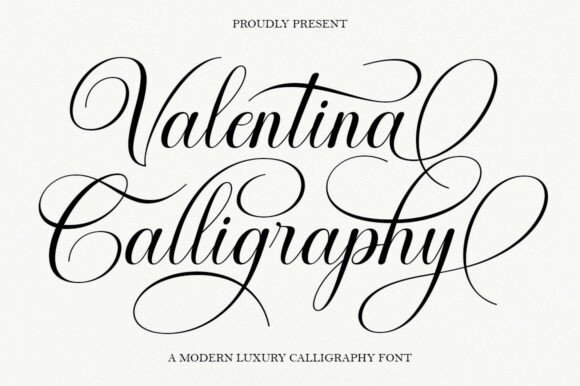 Valentina Calligraphy: The Elegant Script Font for Luxury Design