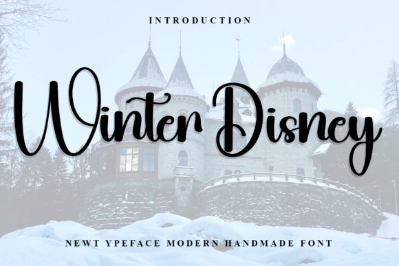Winter Disney: A Font with Elegant, Natural Strokes